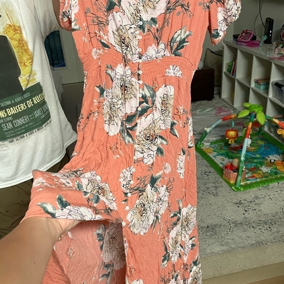 Peach floral maxi dress - Picture 6 of 6